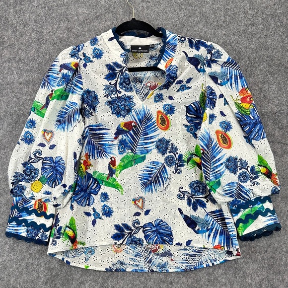 Emily Lovelock Hailey Blouse Toucan Print Size XS US 2-4 - Picture 4 of 15